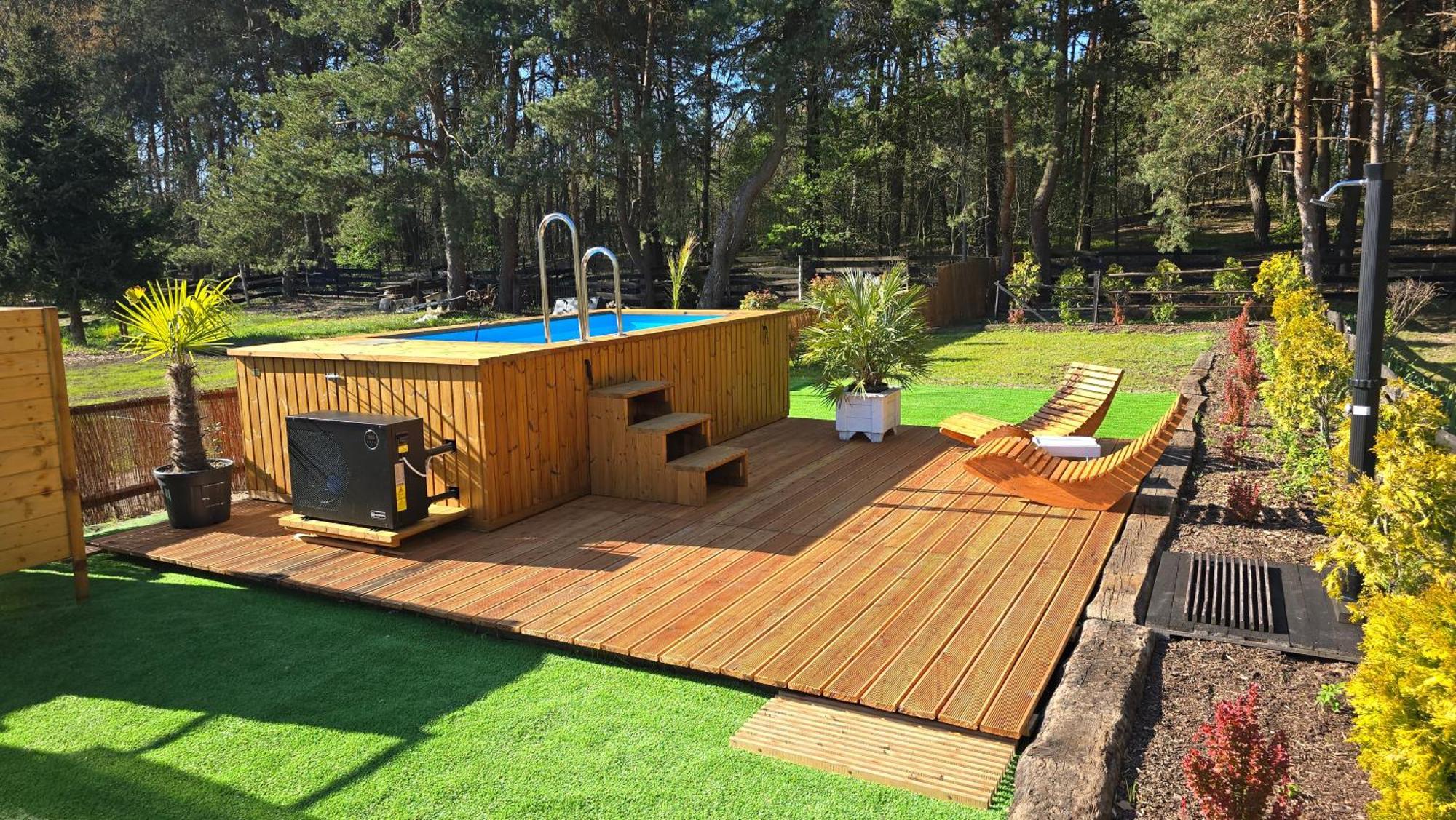 Vip Village Las Woda Rower - Podgrzewany Basen, Balia, Sauna Miedzierza Extérieur photo